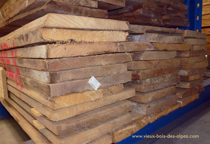 plancher en vieux bois brut divers longueurs et épaisseurs